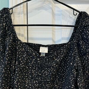 Square Neck Printed Top